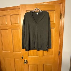 COS Charcoal V-Neck Sweater